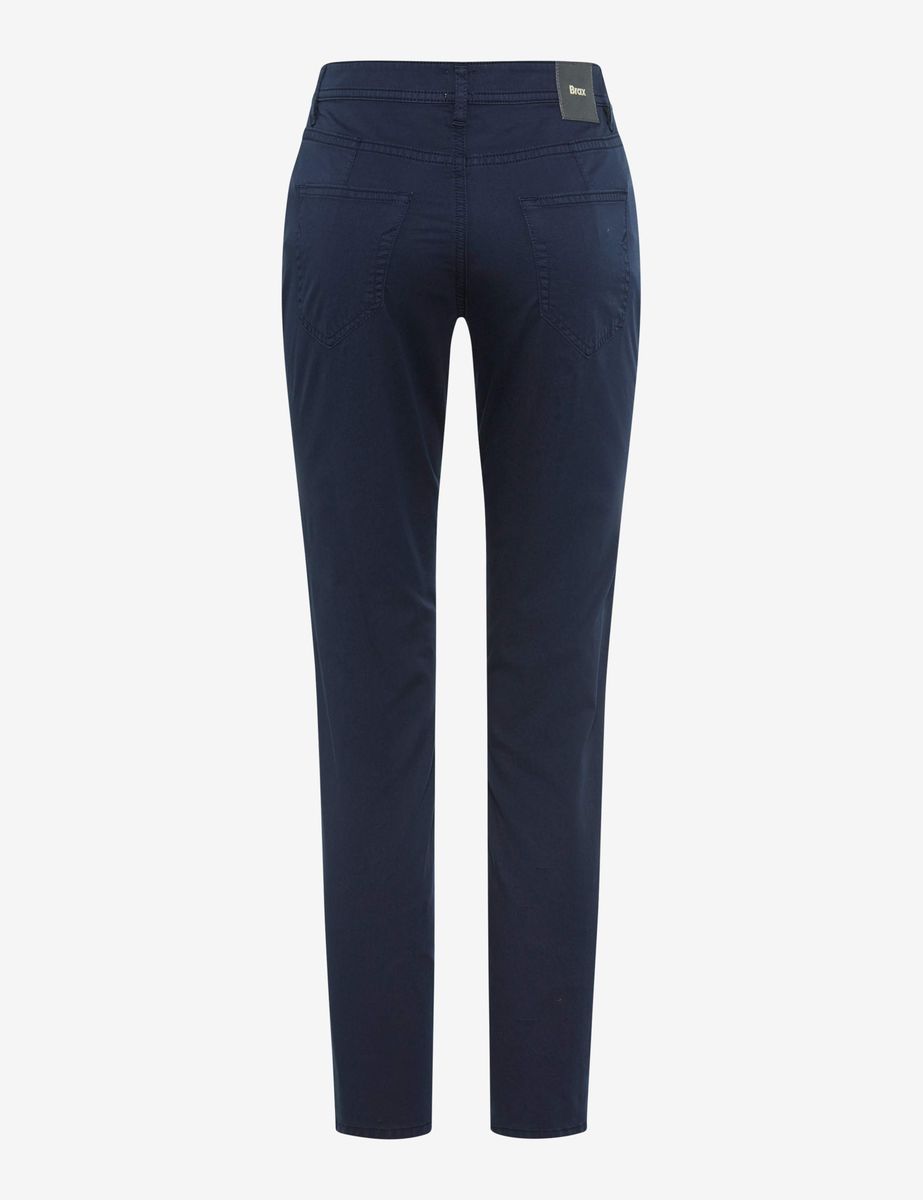 Marineblaue Cropped Hose mit normaler Passform