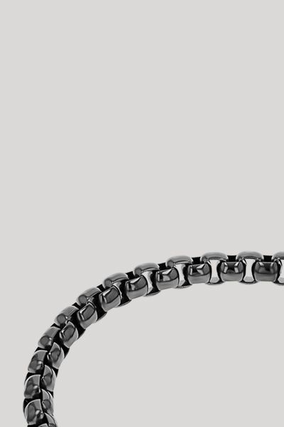 Armband mit Anhänger in Schwarz/Silber