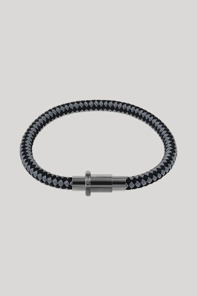 Armband mit Anhänger in Schwarz/Silber