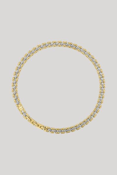 Collier-Halskette in Gold/Silber