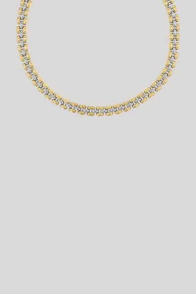 Collier-Halskette in Gold/Silber