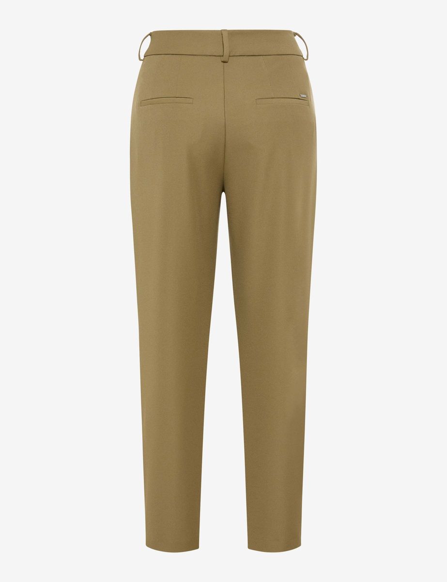 Schmal zulaufende Cropped-Chinohose