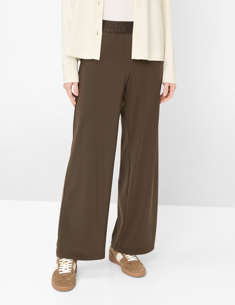 Damen Palazzo Hose mit weitem Bein