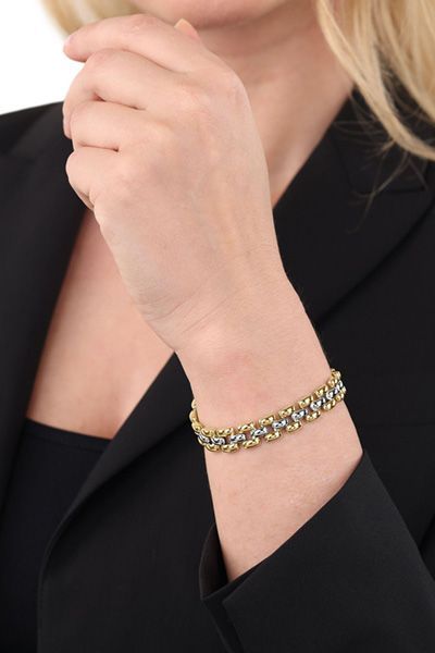 Armband in Gold/Silber