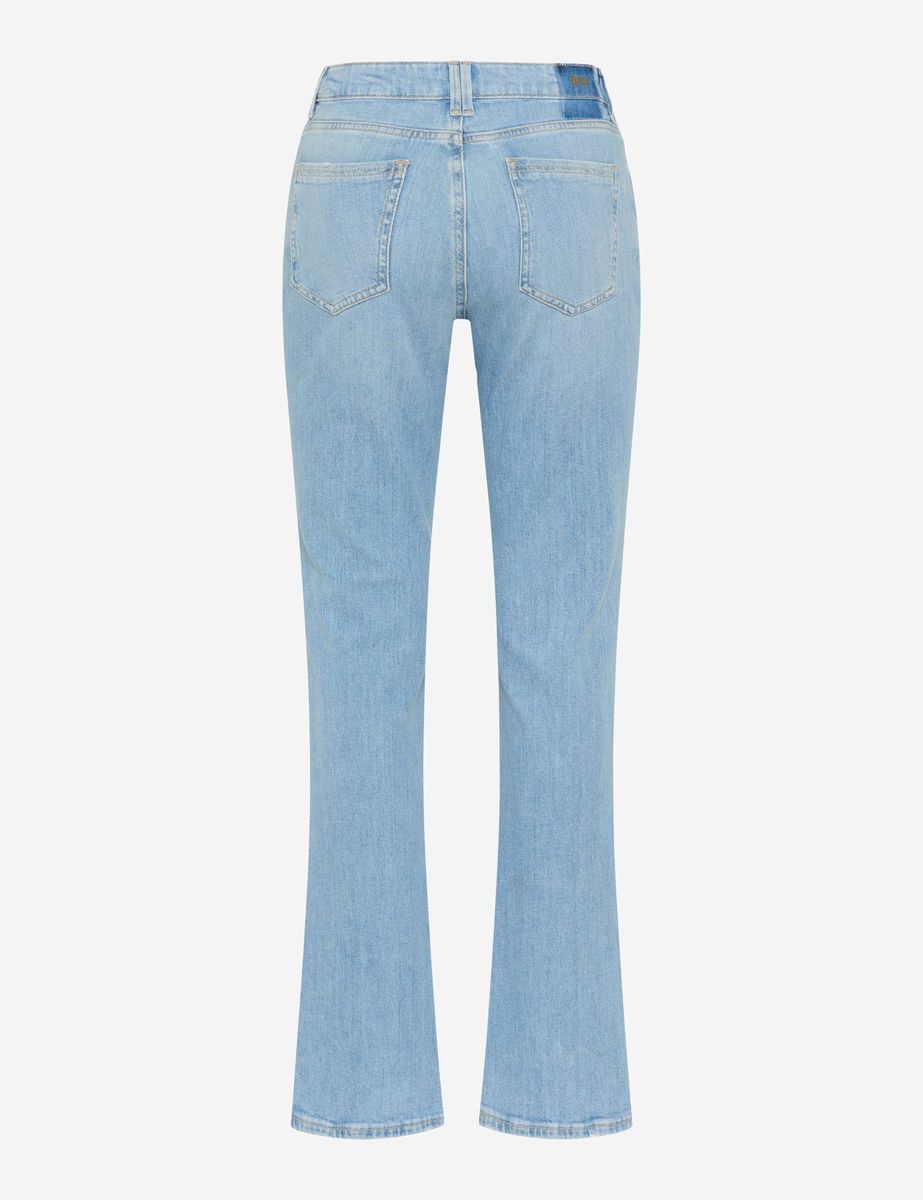 Damen Bootcut Jeans Helle Waschung Denim