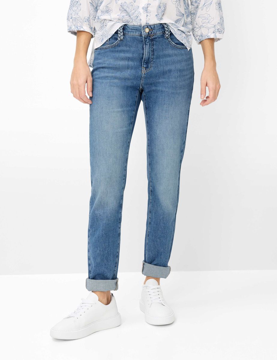 Mom Jeans aus Vintage-Waschdenim