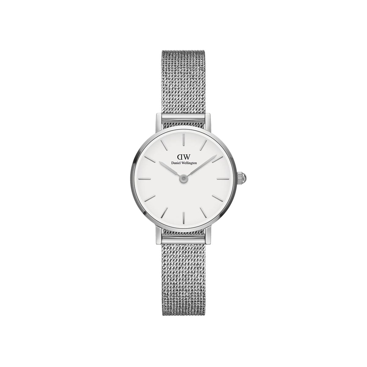 Elegante Petite Silber Mesh Uhr