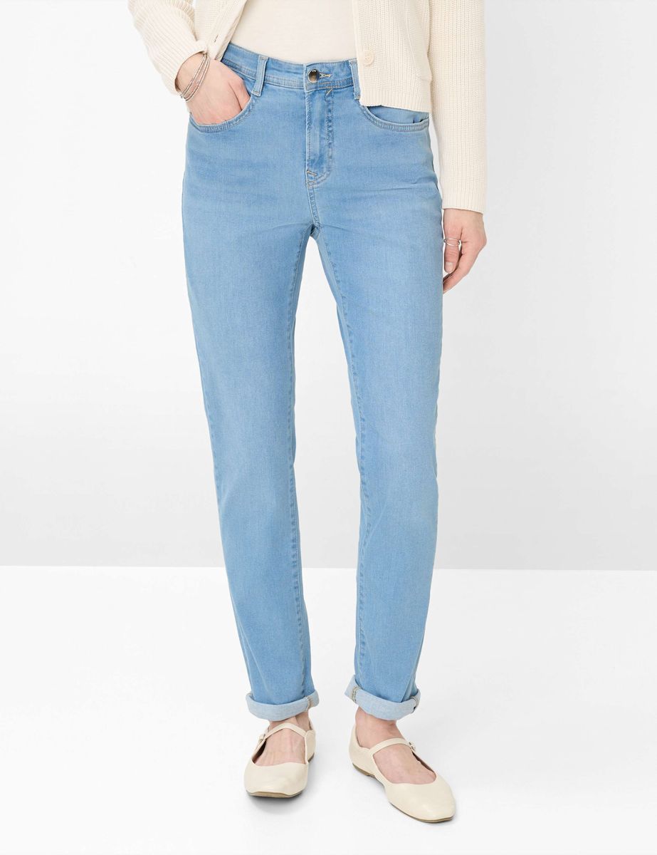 Damen Five-Pocket Straight-Leg Jeans