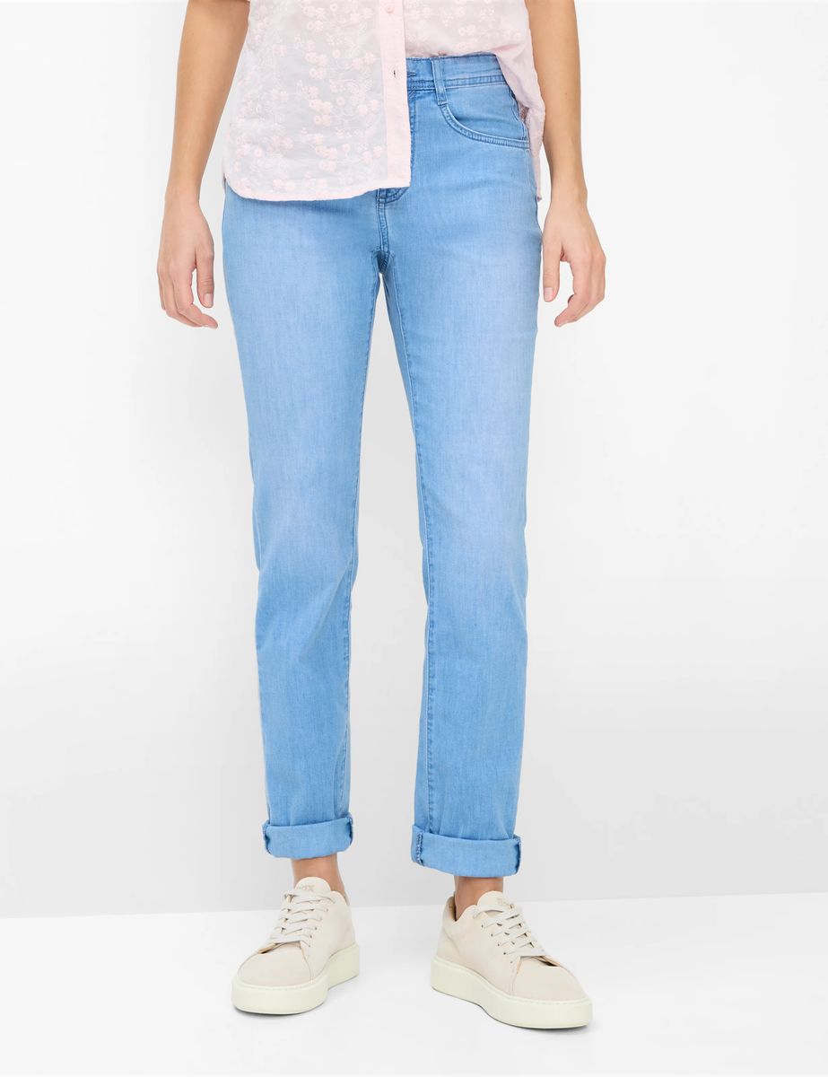 Damen Five-Pocket Straight-Leg Jeans