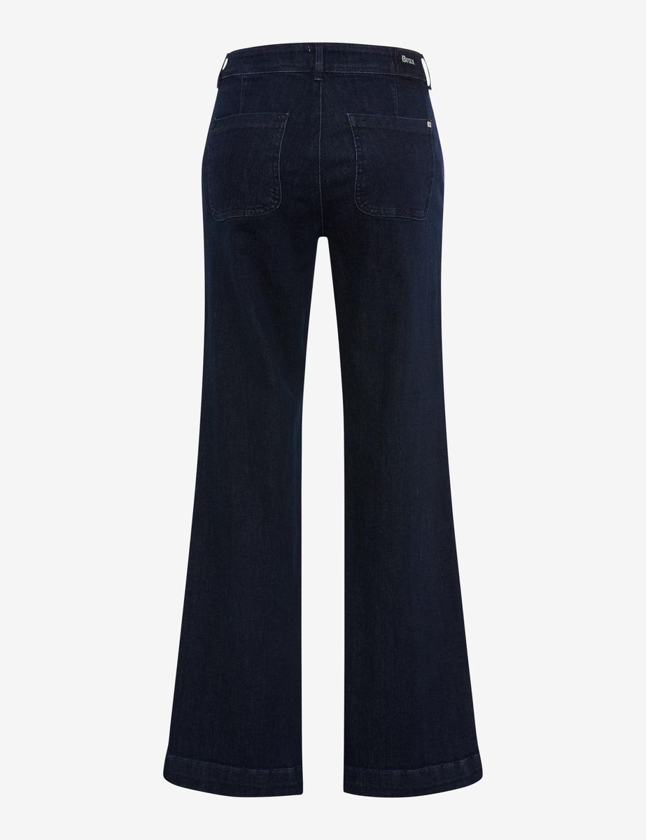 Damen Palazzo Hose aus weitem Denim