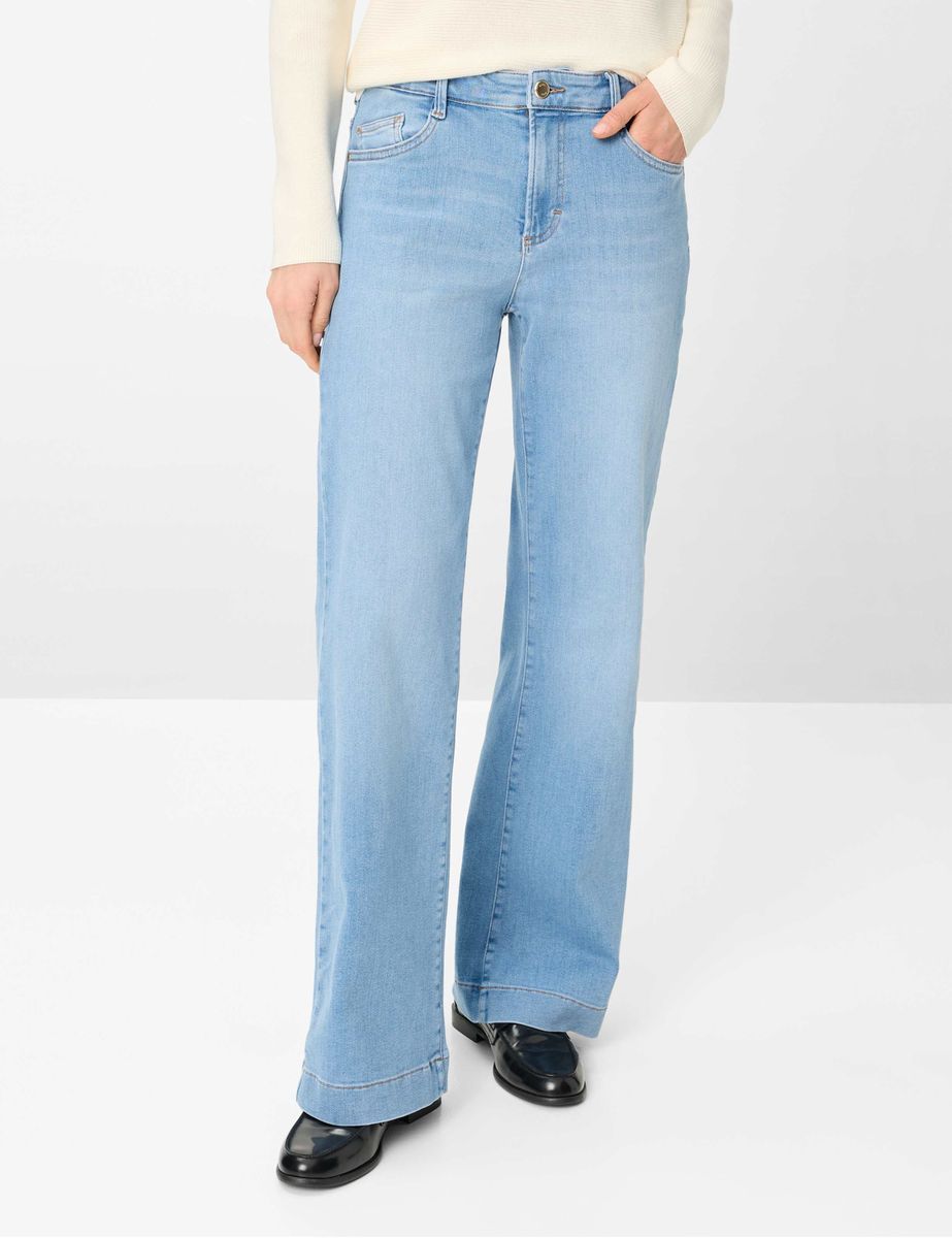 Damen Wide Leg Jeanshose aus Denim