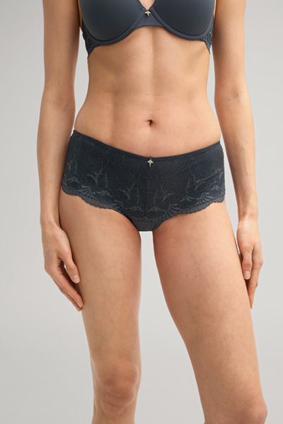 Beautiful Hipster aus Spitze in Anthrazit mit Blumendesign