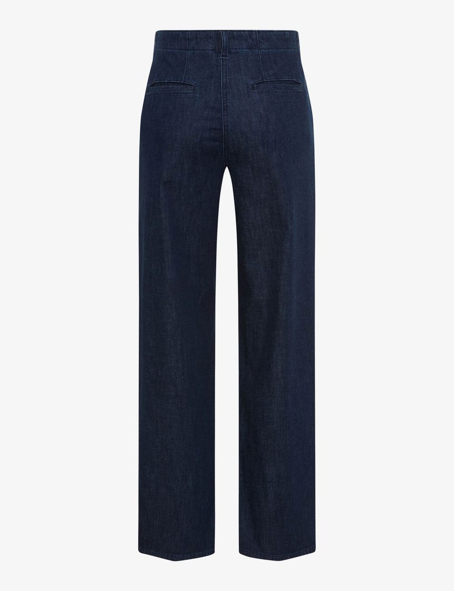 Damen Cropped Wide Leg Denim Culottes