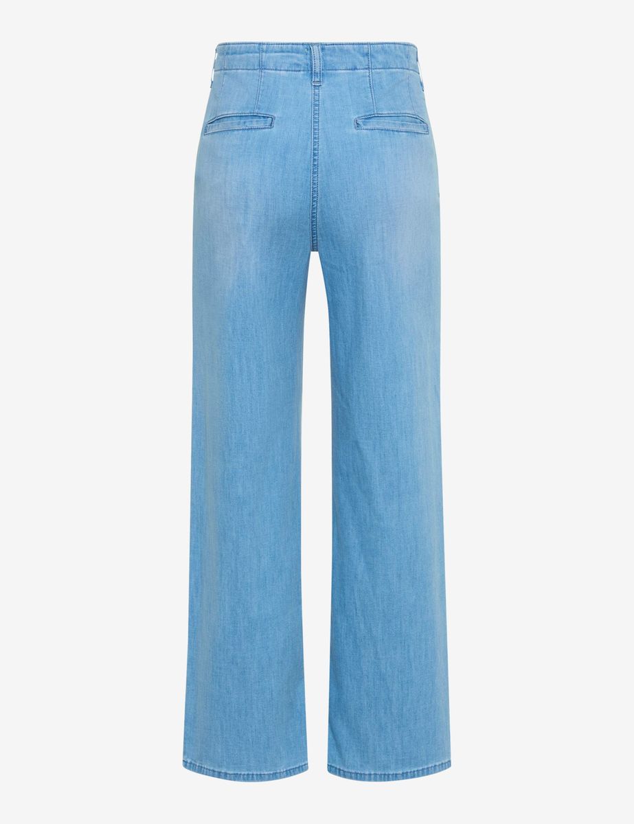 Weit geschnittene Cropped Denim Culottes