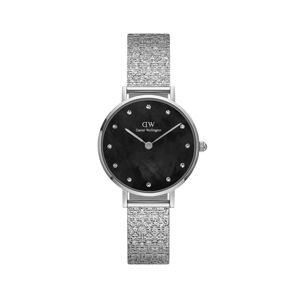 Petite Pressed Piano Black Uhr