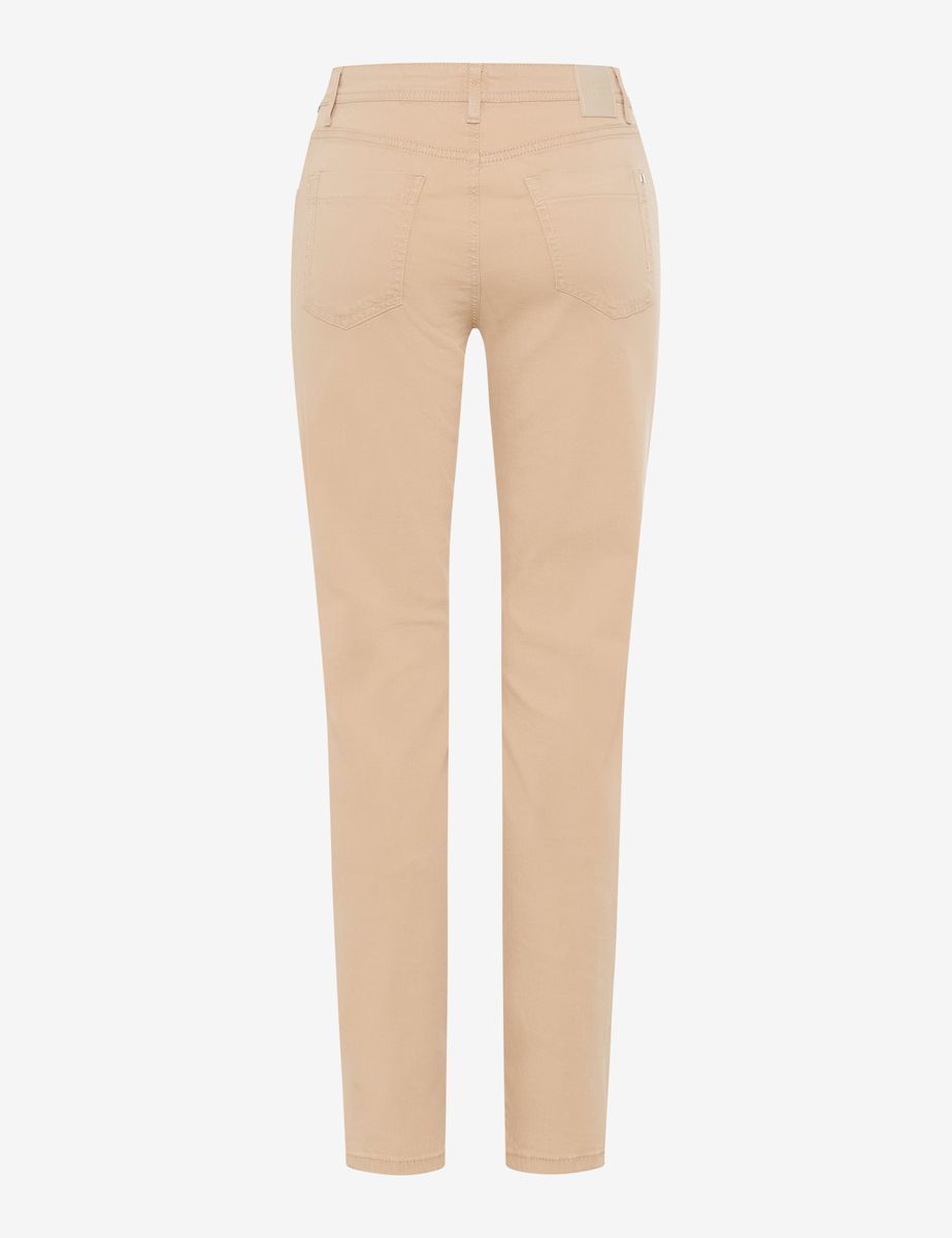 Damen Regular Fit Beige Jeans