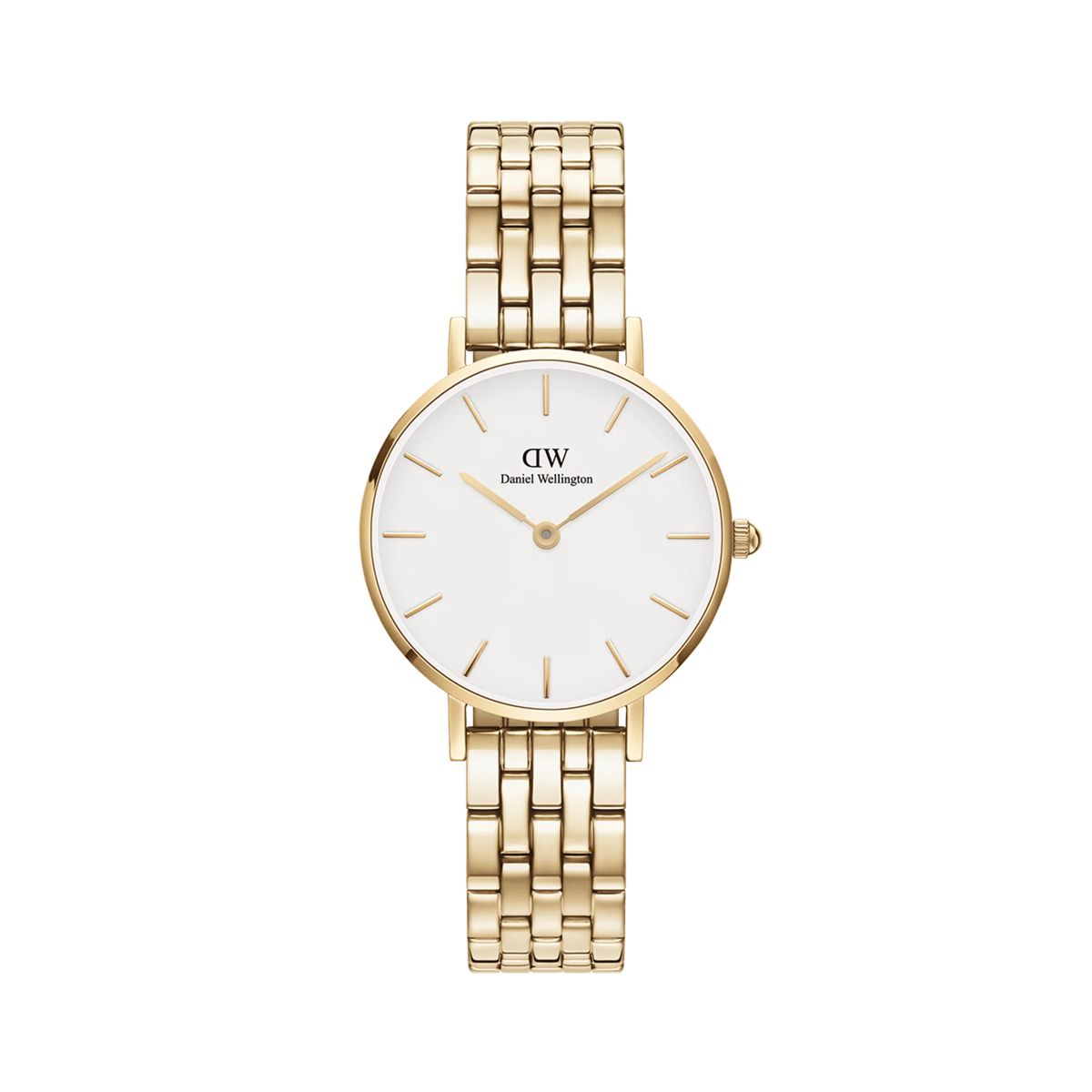 Elegante Petite Gold Uhr mit Metallarmband