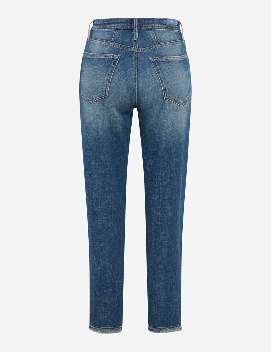 Heritage-Jeans im Tapered-Fit mit Fransen