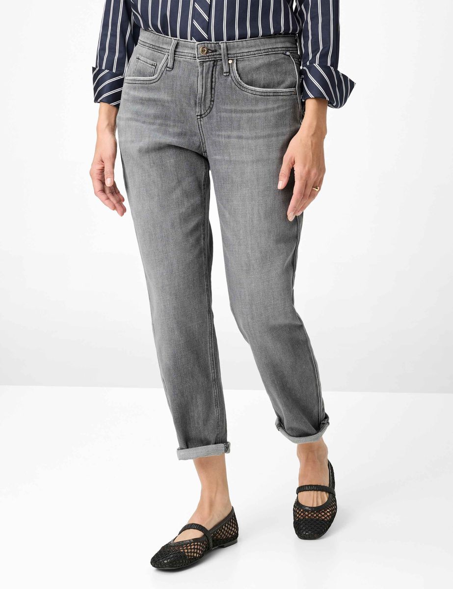 Damen Five-Pocket-Jeans mit Tapered Fit