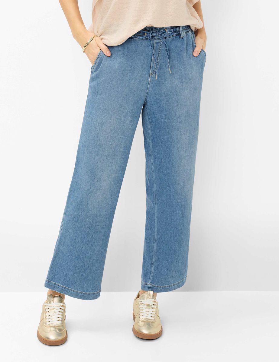 Damen Wide Leg Denim Culottes