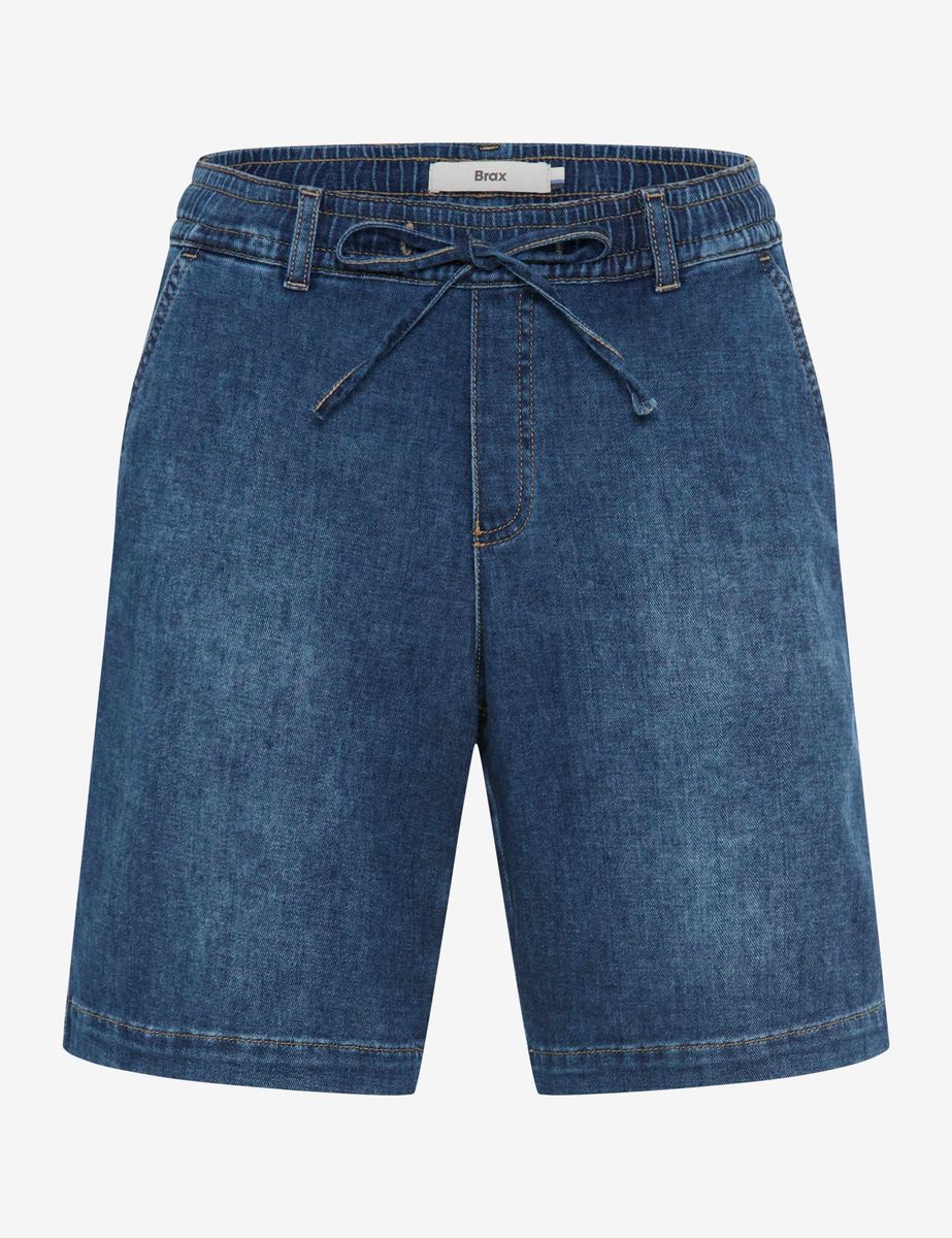 Brax Damen Bermuda Style MAINE B USED STONE BLUE, denim blau, Gr. 34