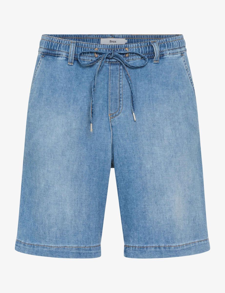 Brax Damen Bermuda Style MAINE B USED SKY BLUE, denim hellblau, Gr. 34