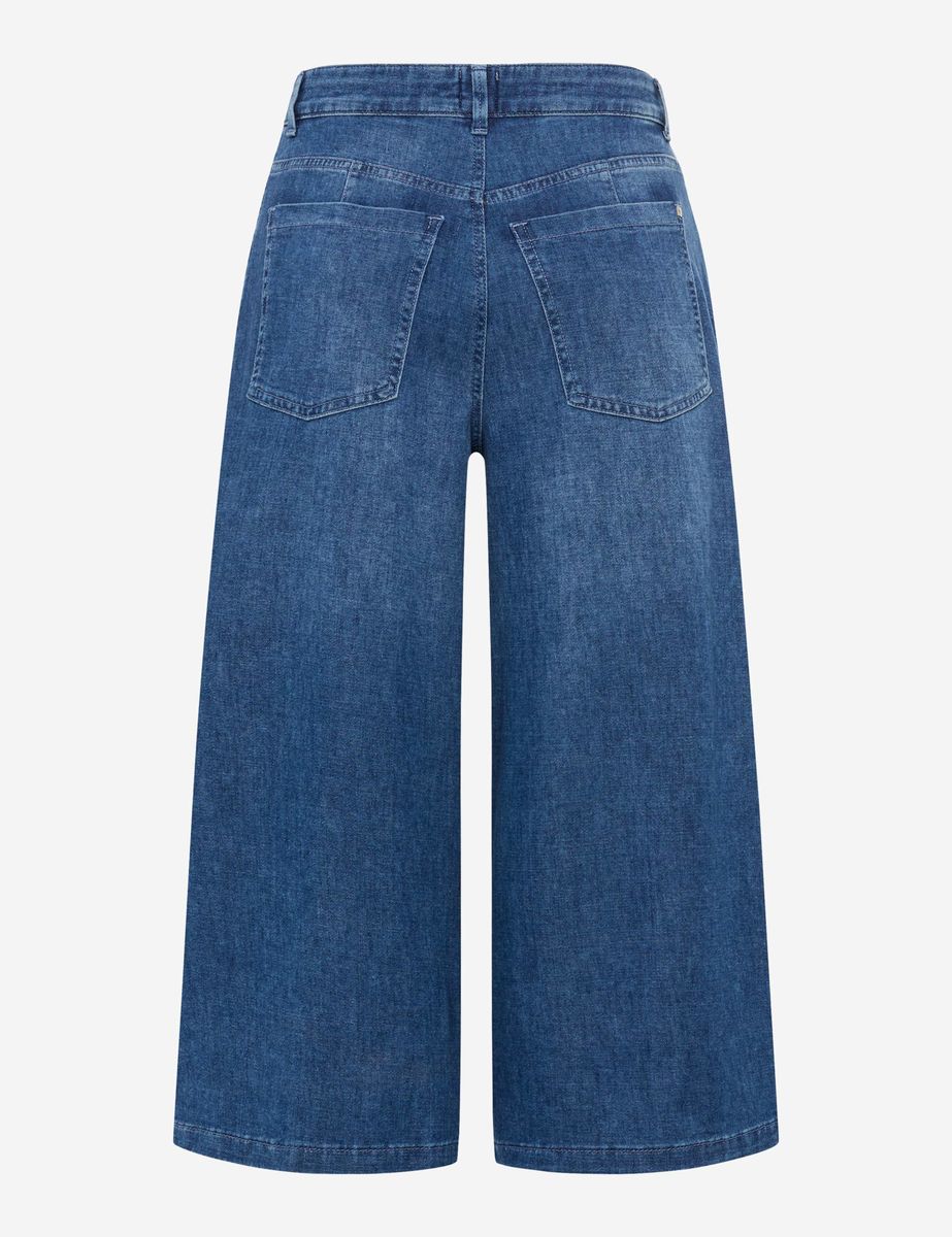 Damen Denim Culottes mit weitem Bein