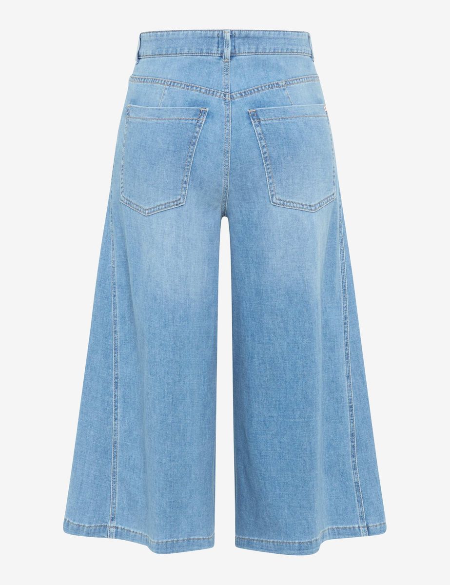 Weite Bein Denim Culottes
