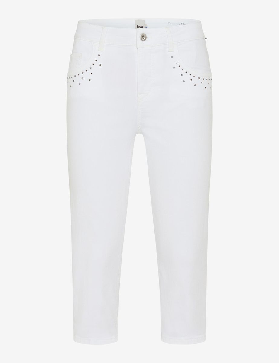 Brax Damen Jeans Style SHAKIRA C WHITE, denim weiß, Gr. 34