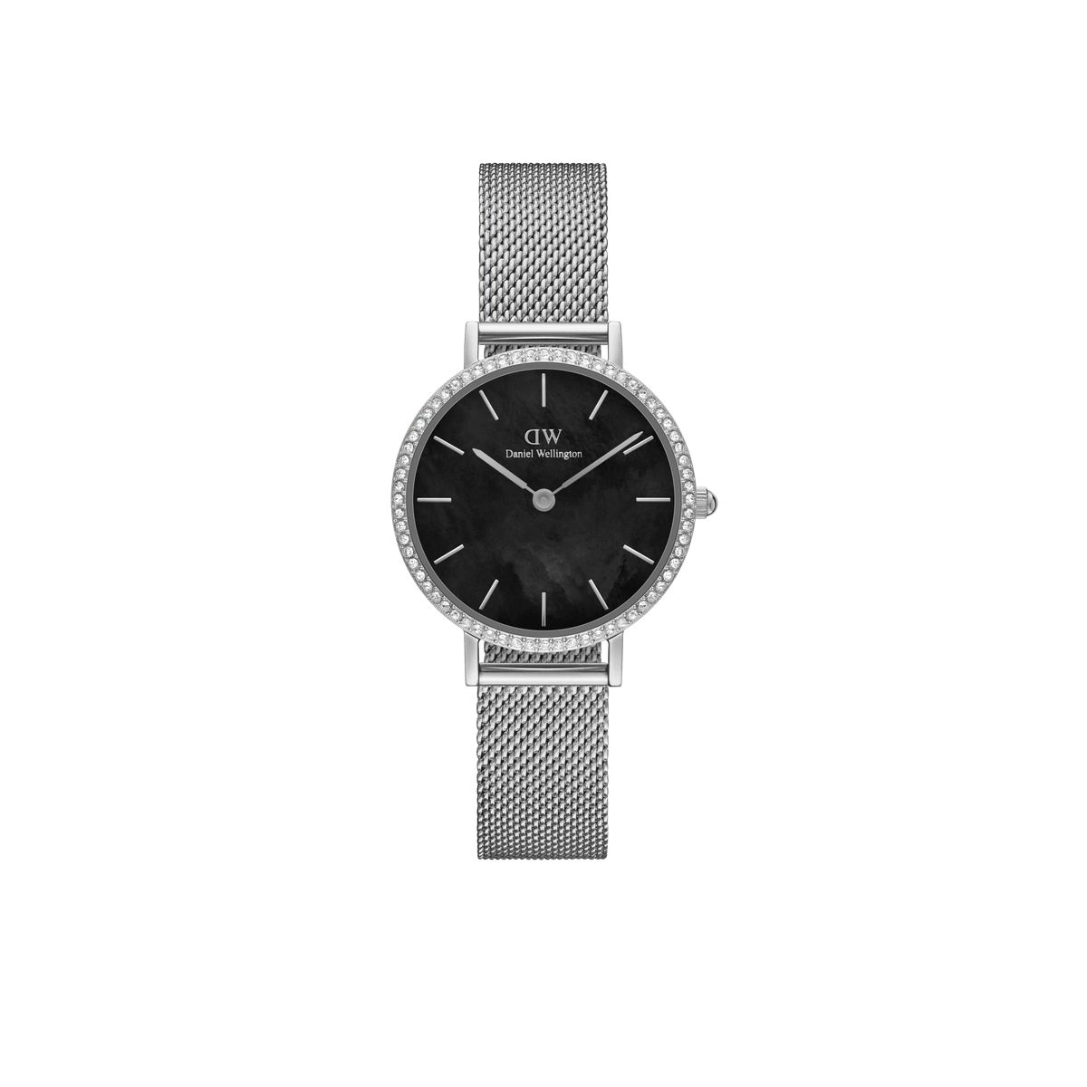 Elegante Petite Black MOP Uhr