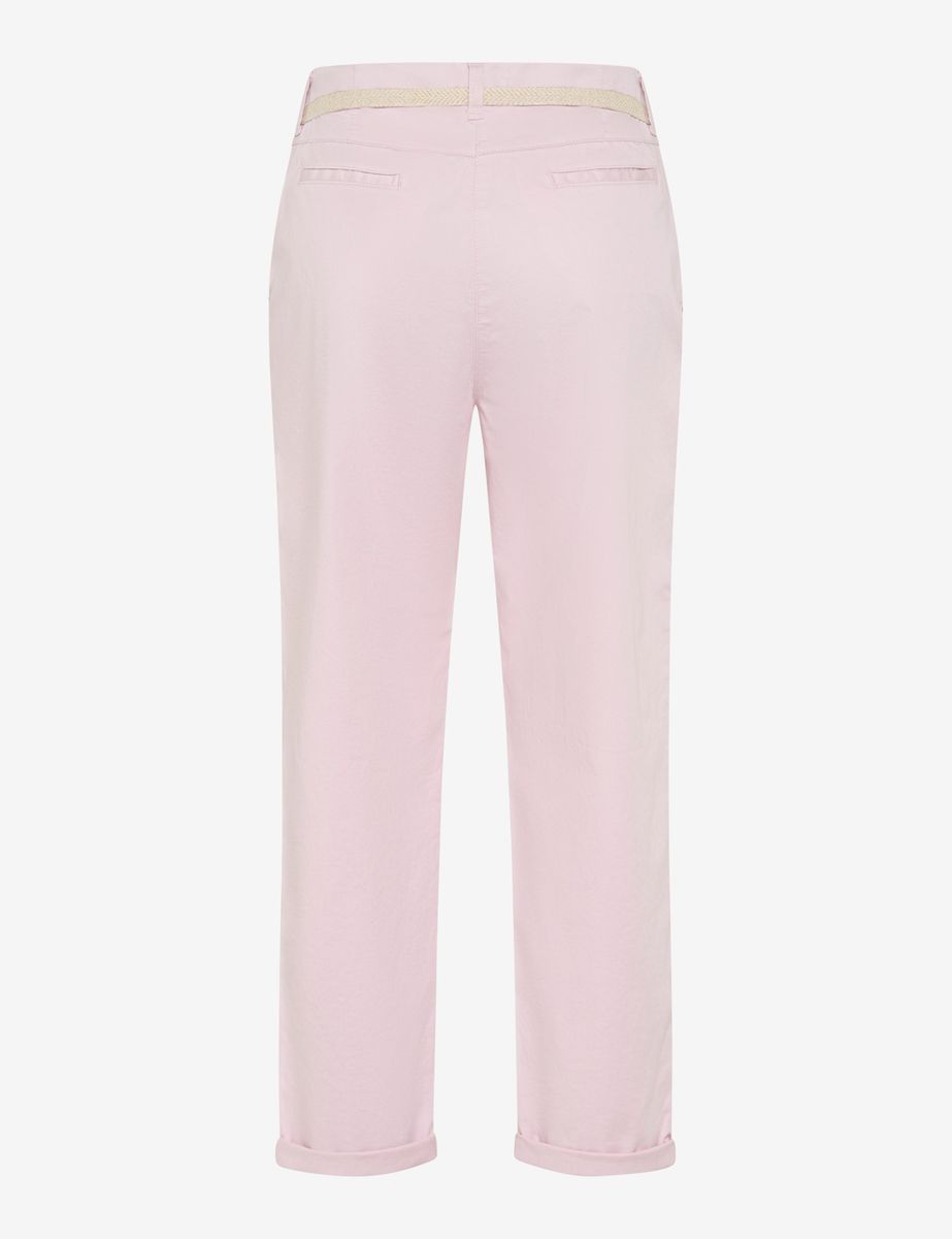 Bequeme, verkürzte Chinohose