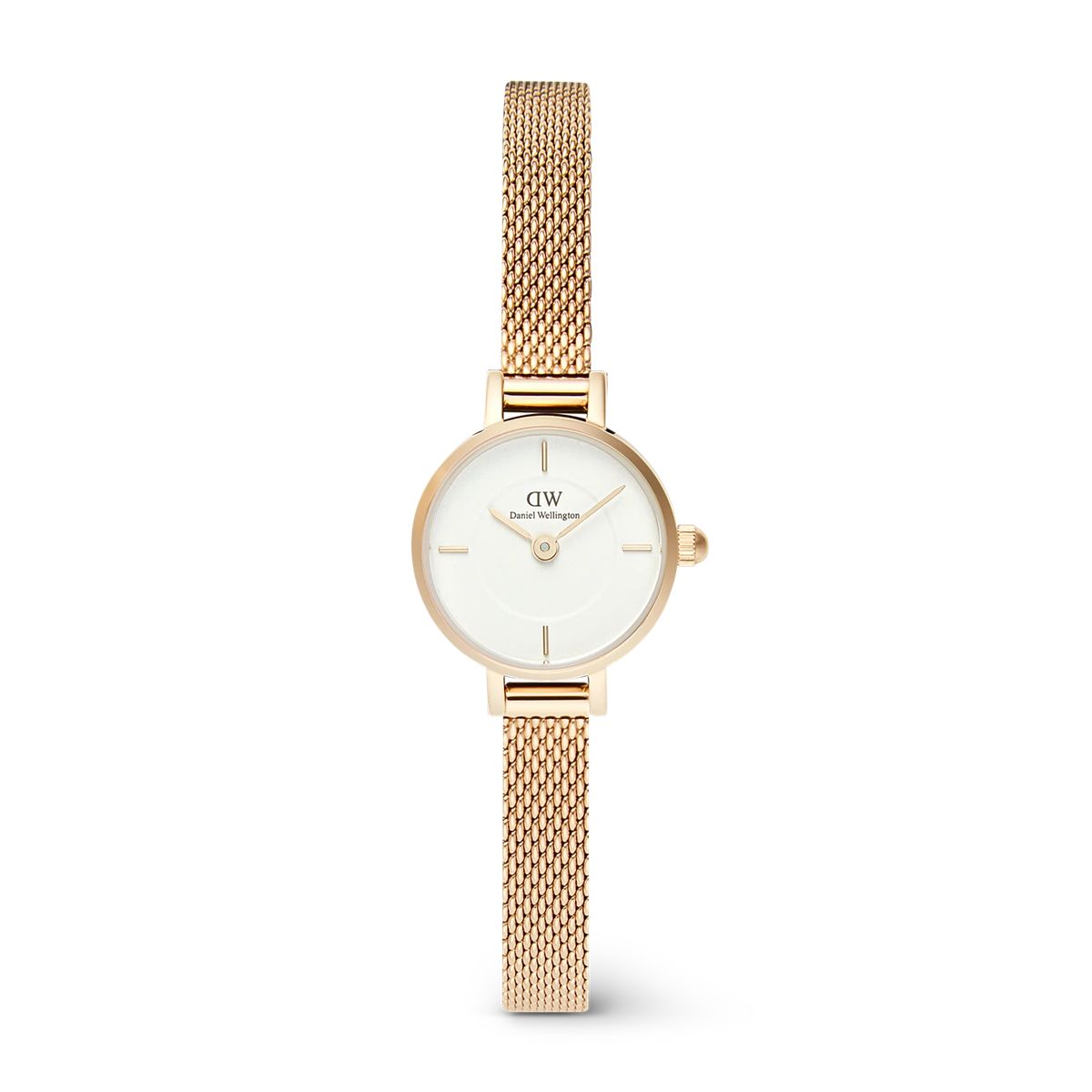 Elegante Petite Gold Mesh Uhr
