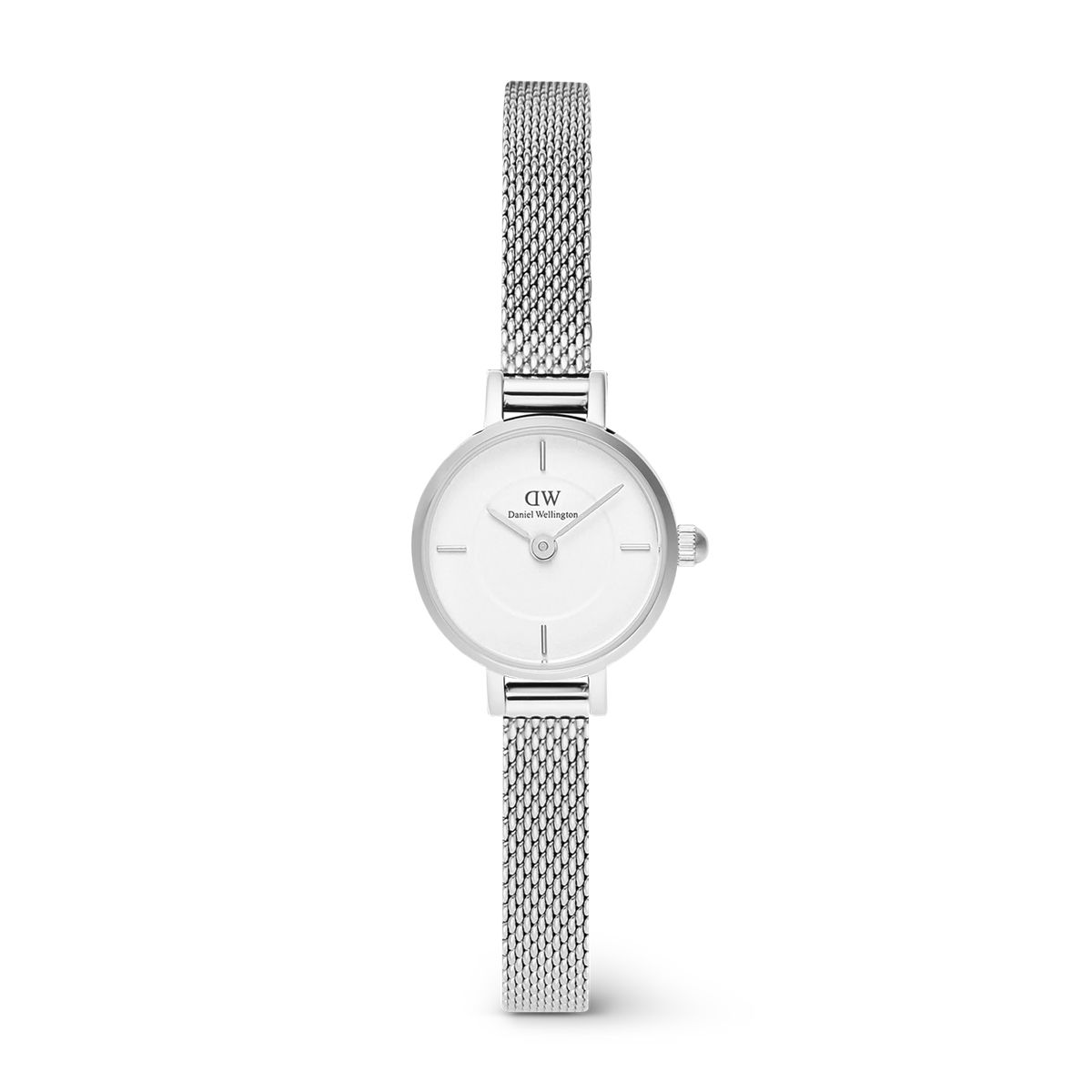 Elegante Petite Silber Mesh Uhr