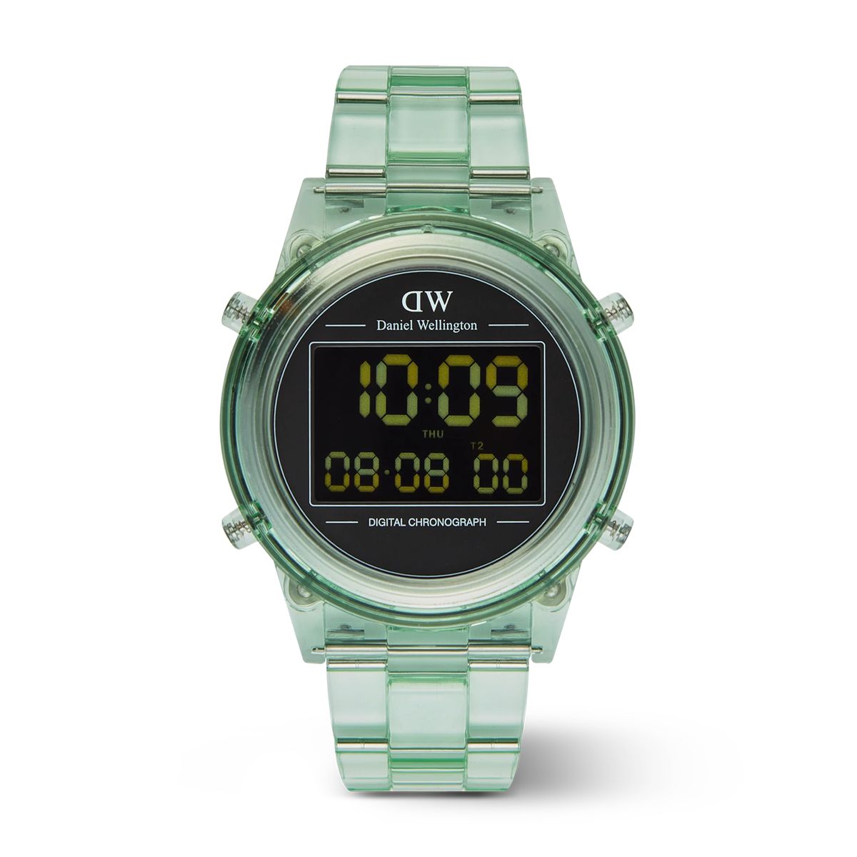 Retro Digital Light Green Uhr
