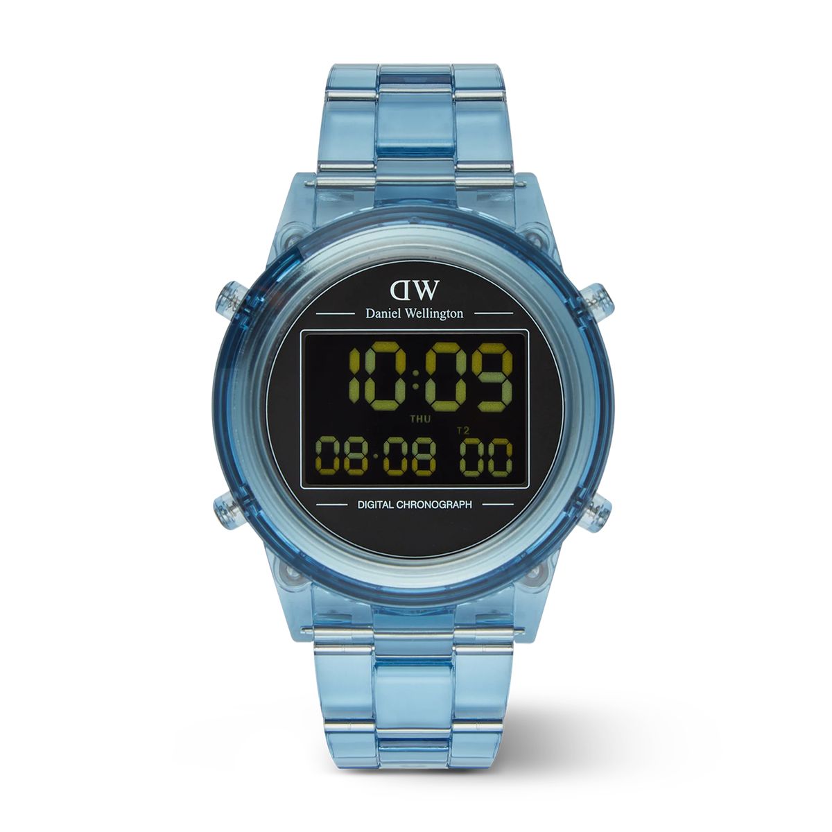 Retro Digital Chronograph Armbanduhr