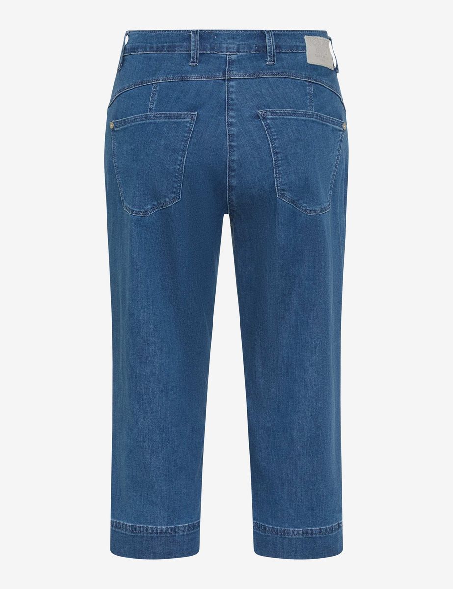 Capri Jeans in klassischem Denim-Blau
