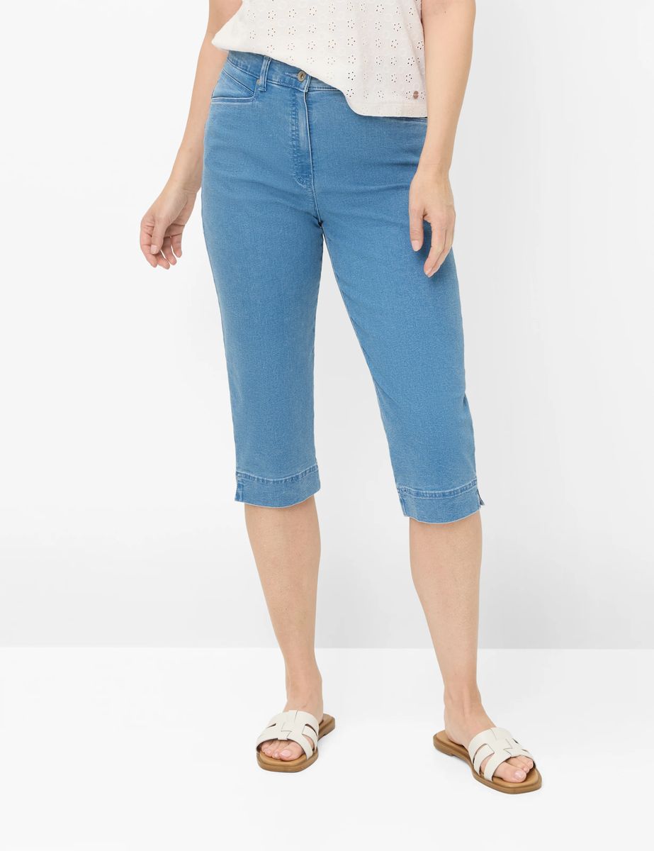 Bequeme Capri-Jeans in Comfort-Passform