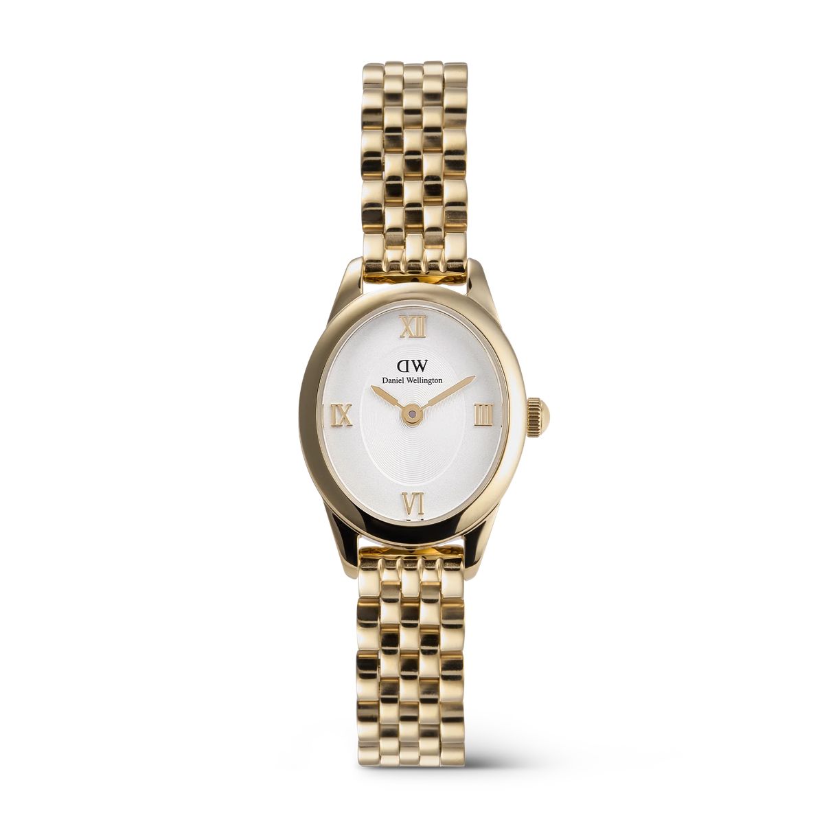 Elegante kleine goldene Uhr mit Armband