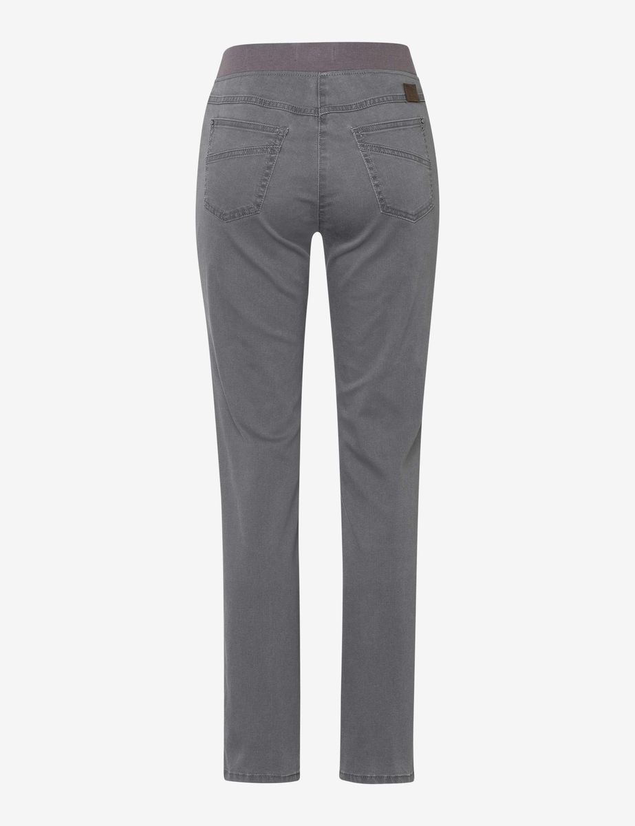 Schlupfhose in schlanker Passform aus Denim