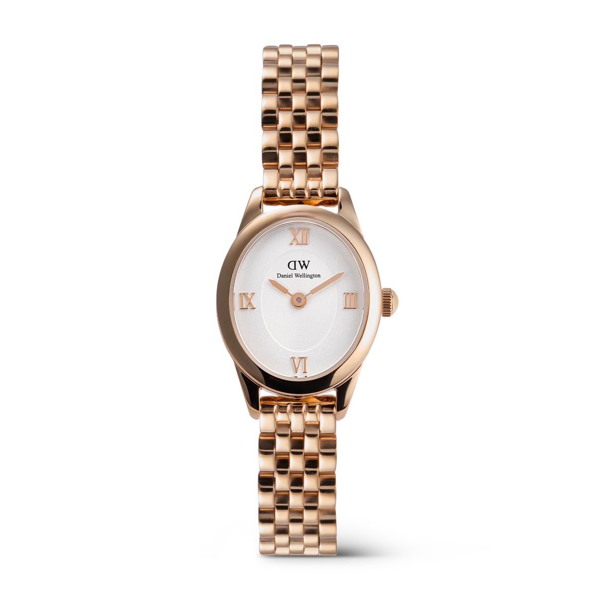 Zierliche Roségold-Uhr mit Armband