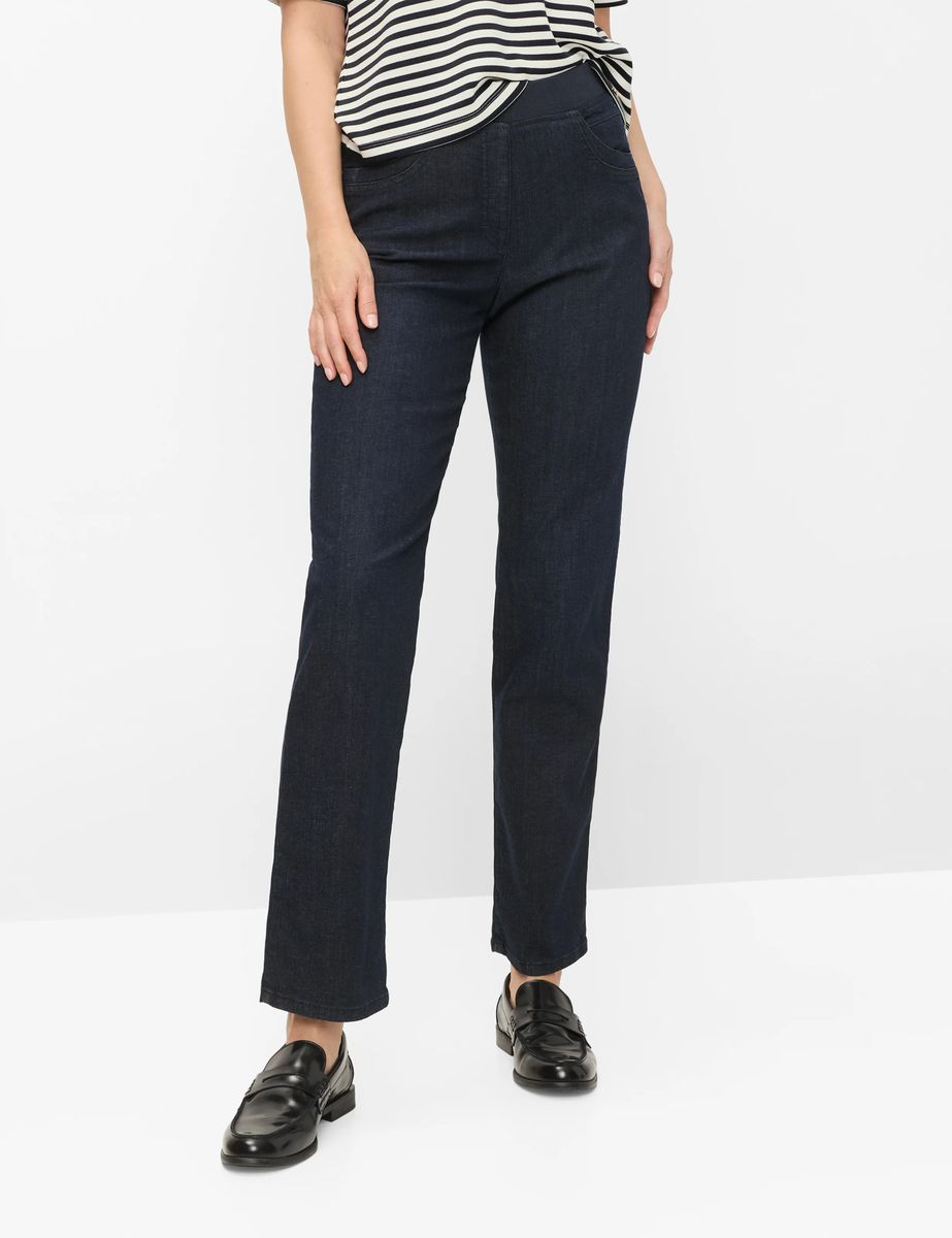 Bequeme Gerade Jeans mit Elastikbund