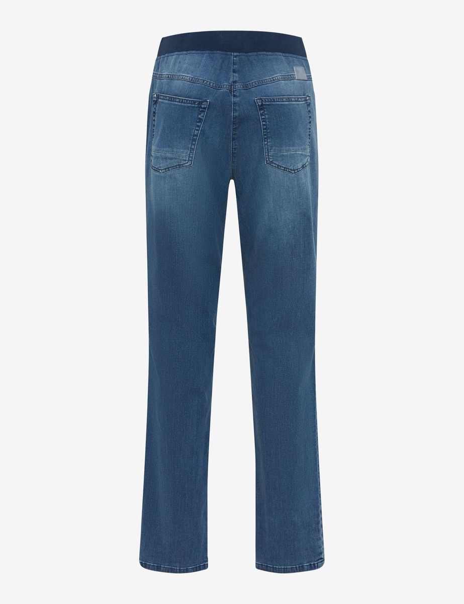 Comfort Fit High-Rise Denim Hose