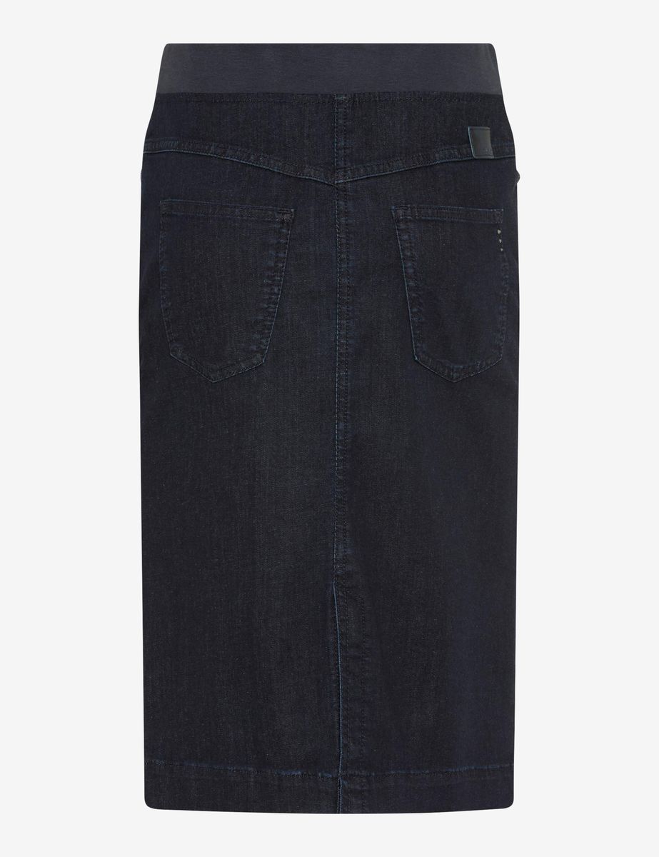Bleistiftrock aus Denim mit Gummibund