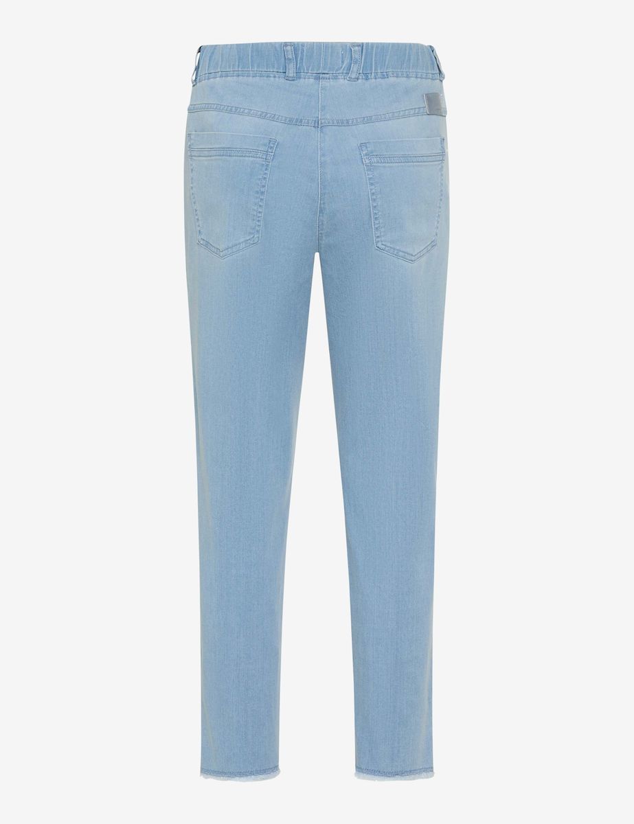 Hellblaue Denim Schlupfhose