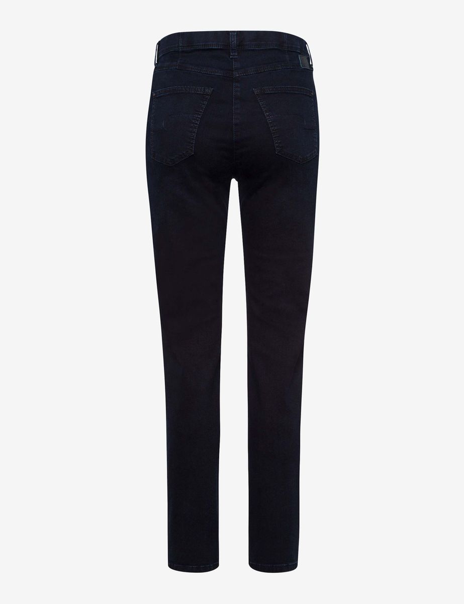 Damen dunkelblaue Straight Leg Jeans