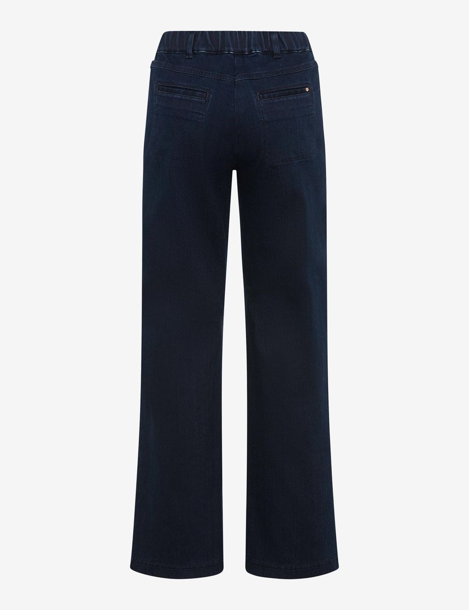 Damen Schlaghose Jeans in Dunkelblau