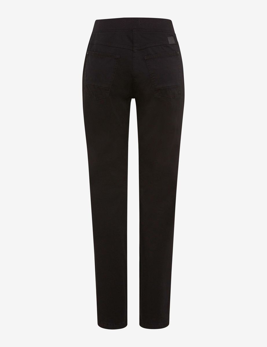 Schwarze, schmale Schlupfhose