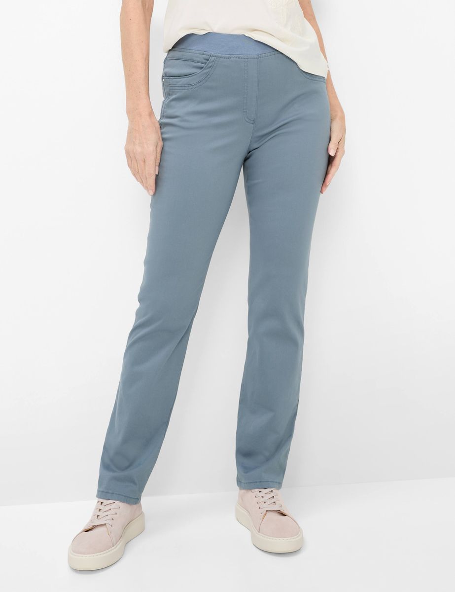 Bequeme Schlupfhose mit schmaler Passform