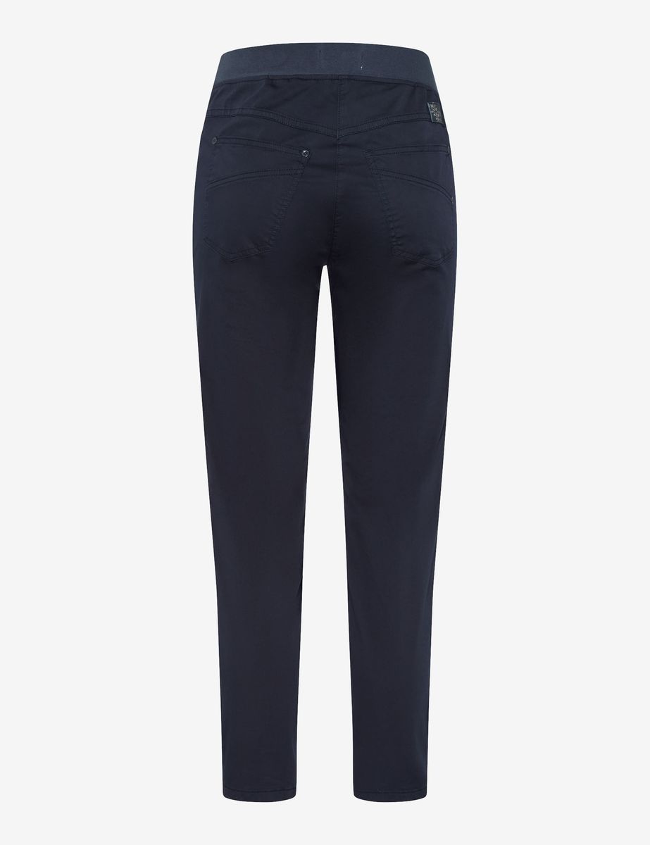 Navy Cropped Schlupfhose mit Komfortbund