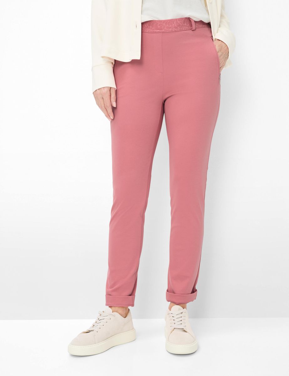 Schmal geschnittene Stretch-Hose zum Reinschlüpfen